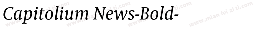 Capitolium News-Bold字体转换